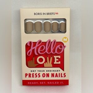 Hello Love Boris in Briefs Press On Nails